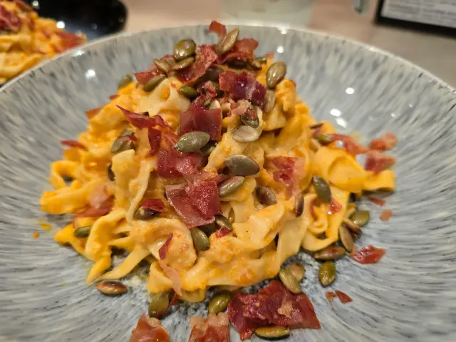 Golden Carrot Ricotta Tagliatelle recipe